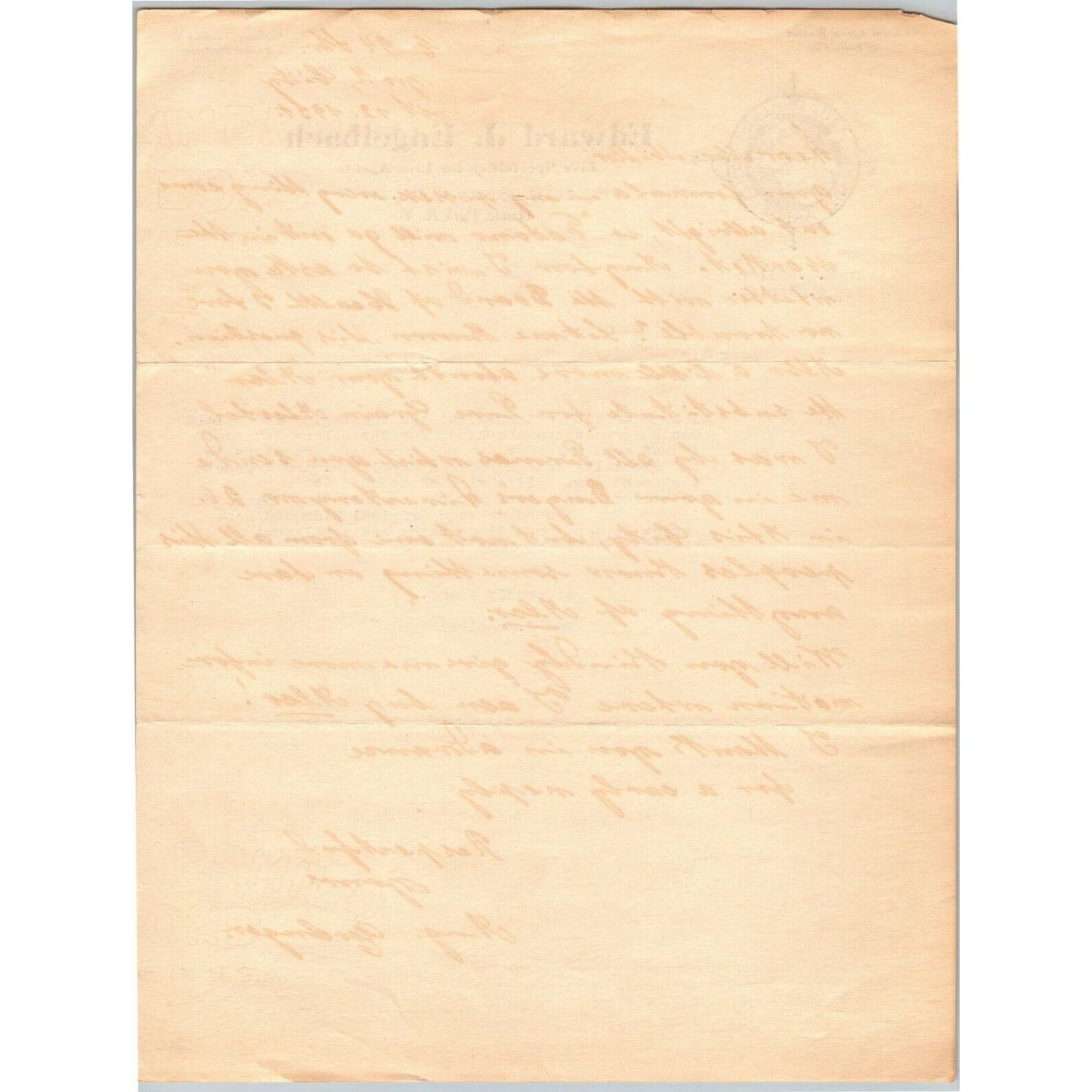 Edward J. Engelbach c1920's Letterhead "Live Specialties for Live Agents"