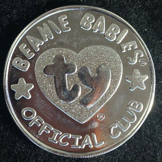 1999 Patti TY Beanie Babies "Original Nine" Official Club Medallion 39mm 25g VGC