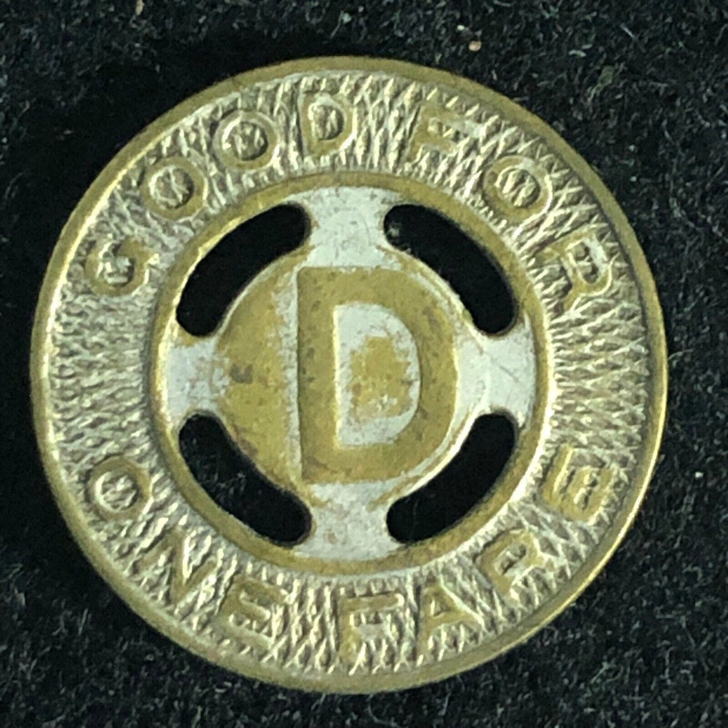 Duke Power Company (Durham, NC) G/F One Fare Transit Token 16mm Silver Plated?*