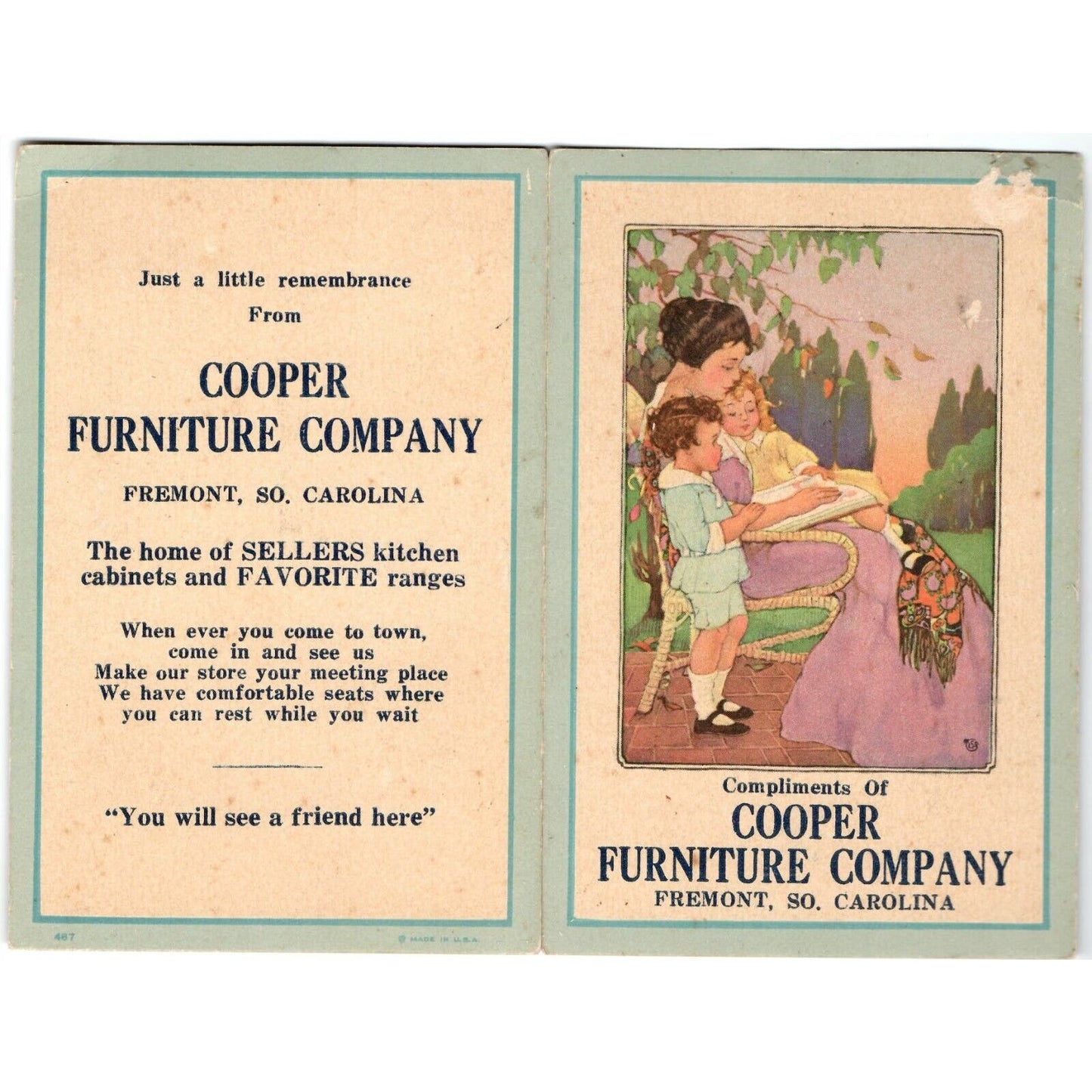 c1920's-30's Vintage Hand Sewing Needles Kit / Book Cooper Furniture Fremont, SC