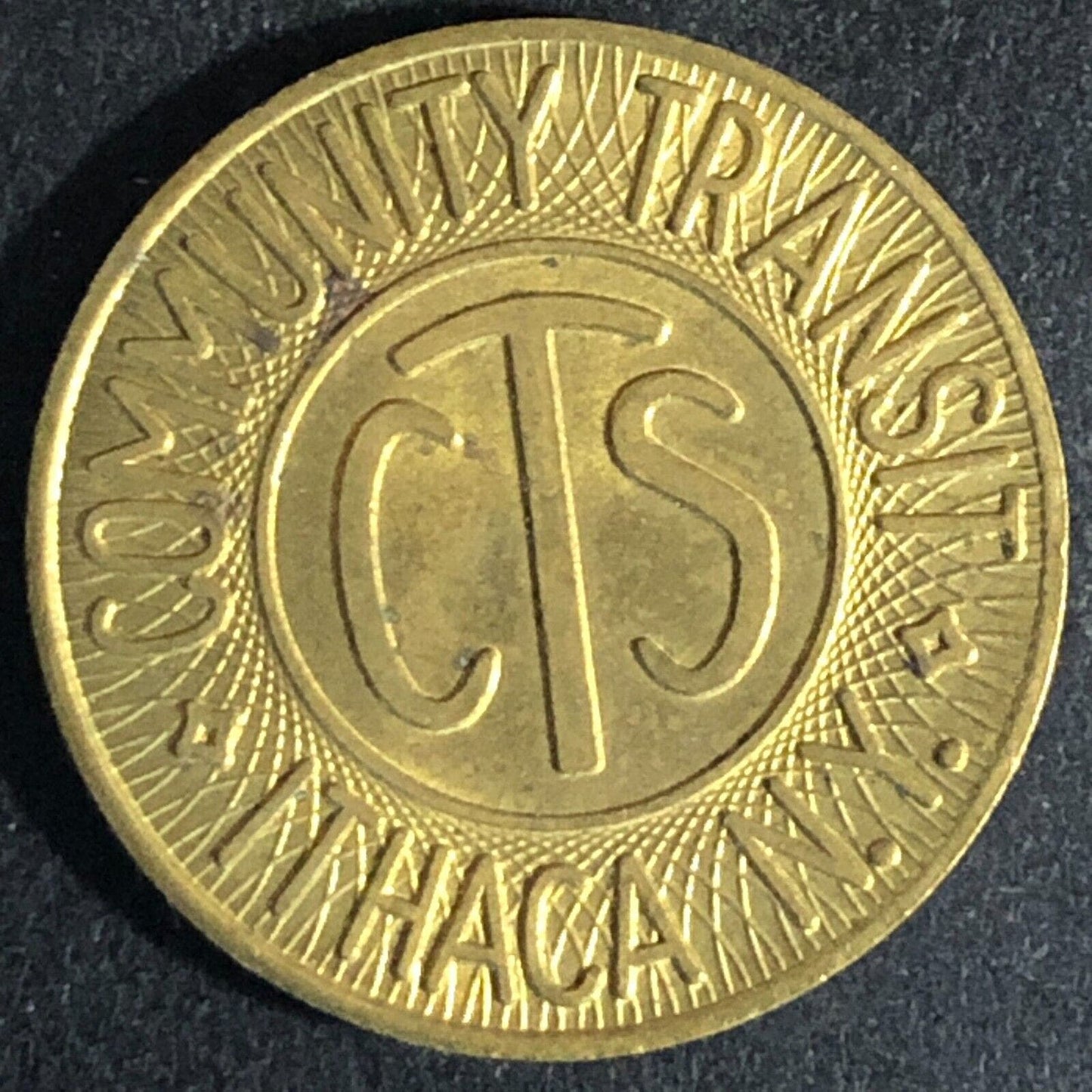Community Transit CTS Ithaca, NY Brass Token 23mm