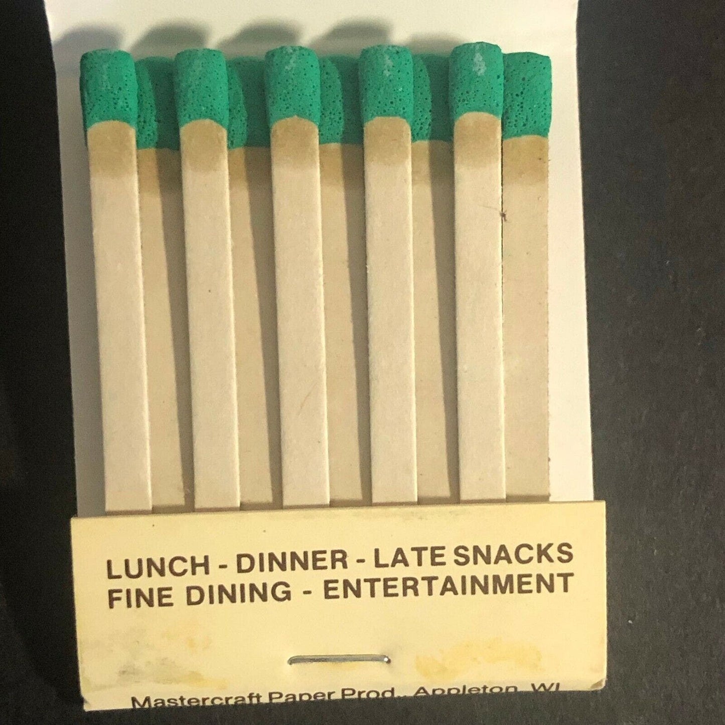 Vintage c1970's-80's Full Matchbook "The Arc" Restaurant / Dance Glenview, ILL