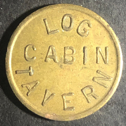 Log Cabin Tavern (Red Lake Falls, MN) G/F 5¢ In Trade Token 21mm