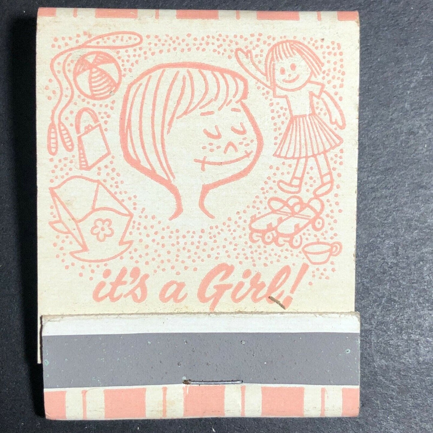 1950's-60's? Full Matchbook "It's A Girl!"