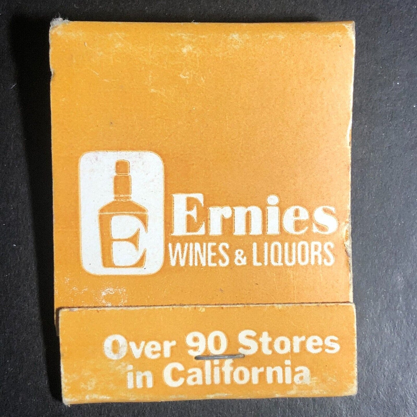Ernie's Wines and Liquors California Full Matchbook c1975-85