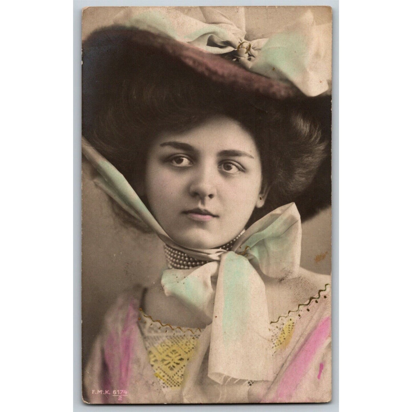 c1908 Vintage Russian RPPC* Stage / Screen Actress Postcard (4481)