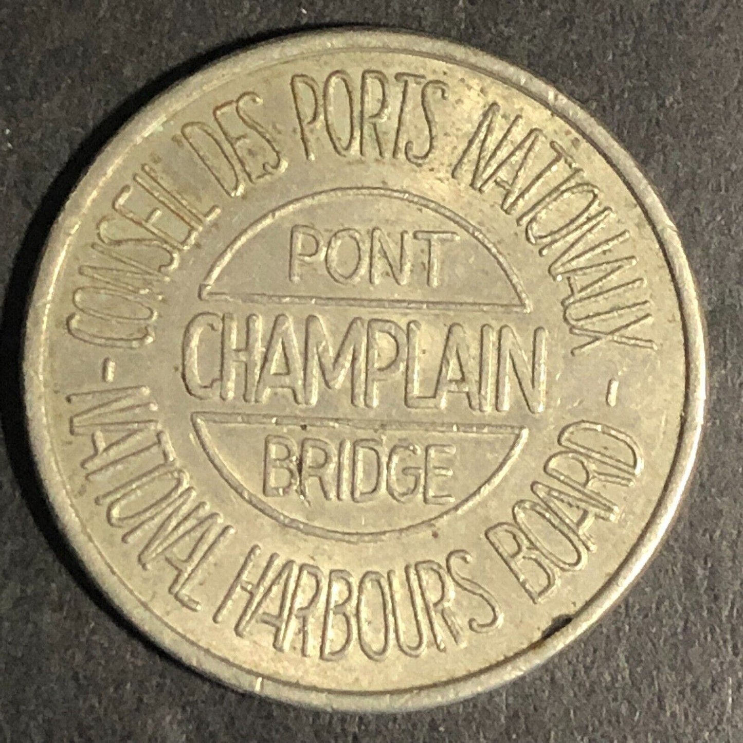 Conseil Des Ports Nationaux Pont Champlain Bridge Token - WM 25mm