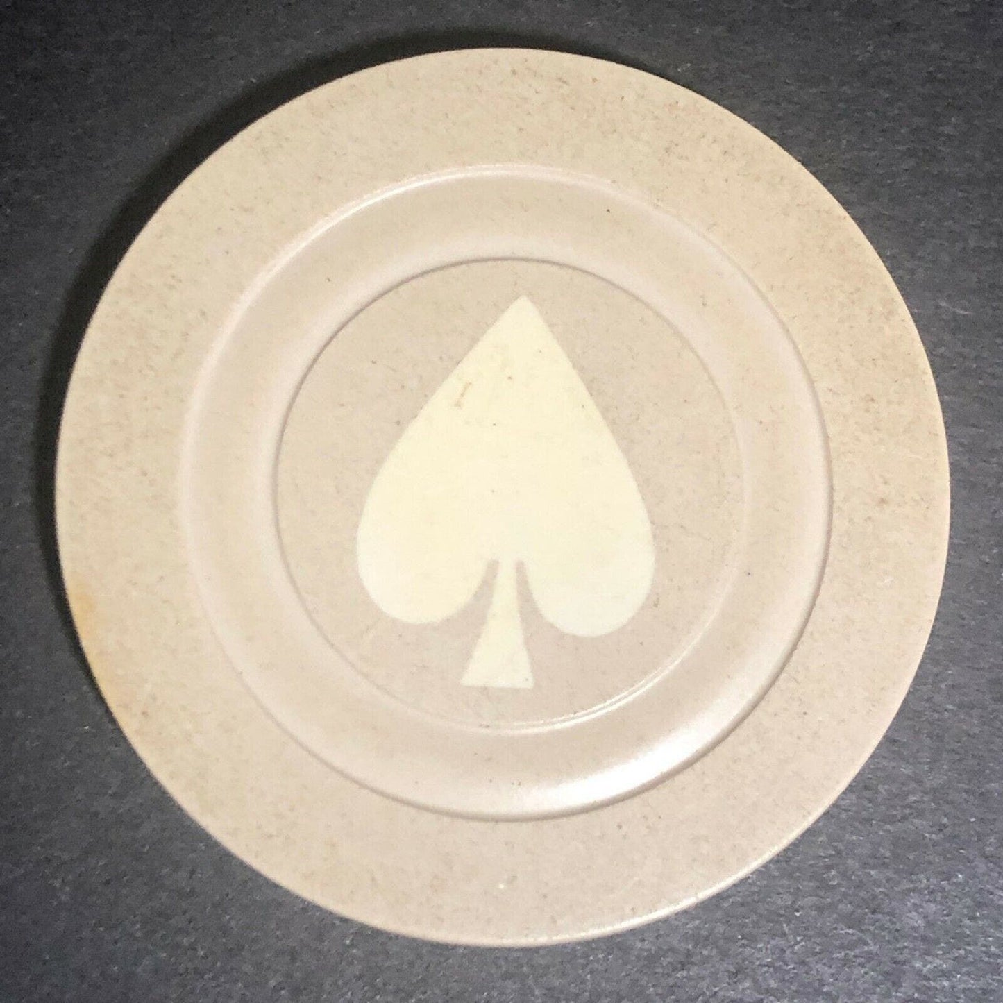 Vintage Monarch Spade SPE Clay Poker Chip - Eisenstadt Collection