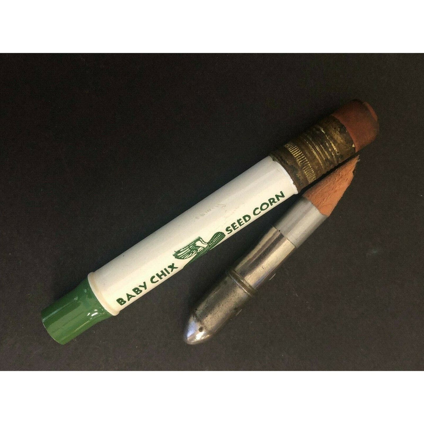 c1930's-40's "Baby Chix Seed - Ullom Greenville, OH" Advertising Bullet Pencil