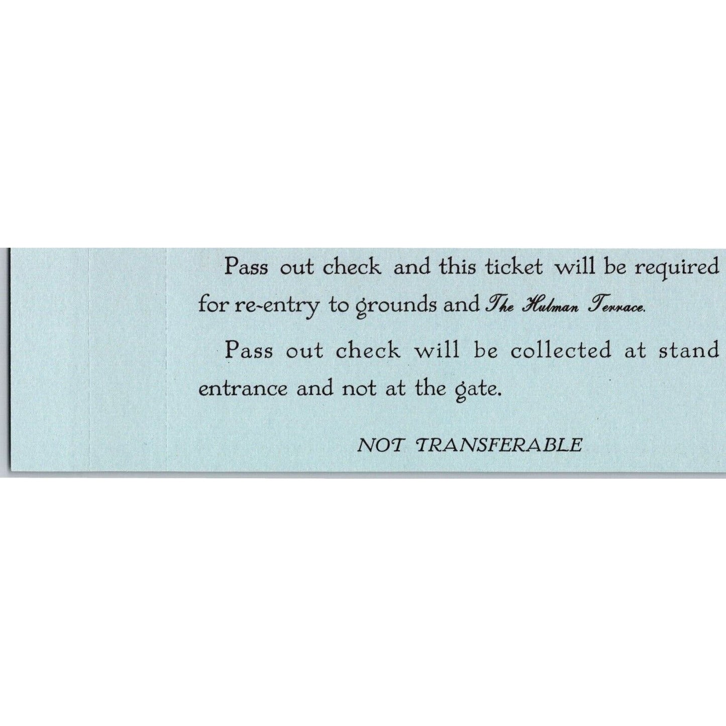 1988 Indy 500 The Hulman Terrace Unused Tuesday Ticket Indianapolis IMS #80