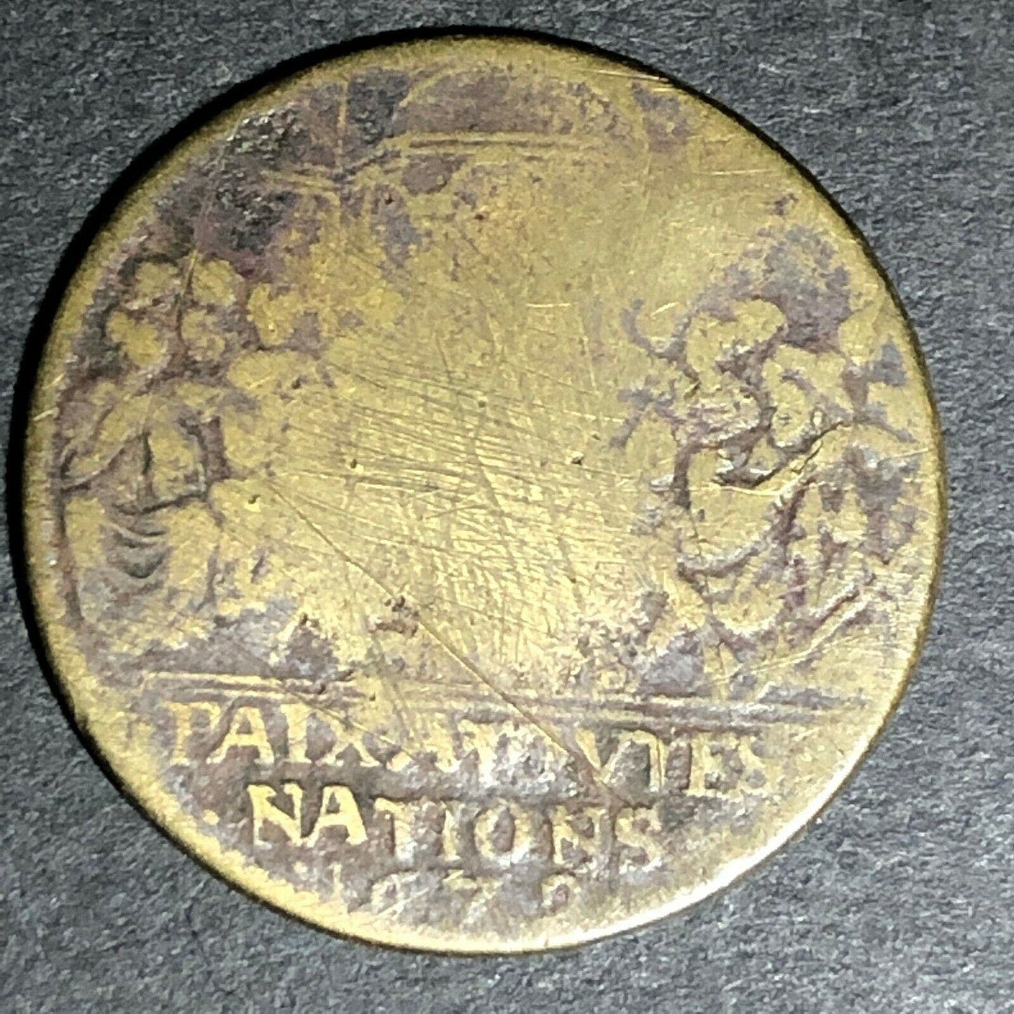 24.5mm Louis XIV Counter - Ben Fauver Coll.