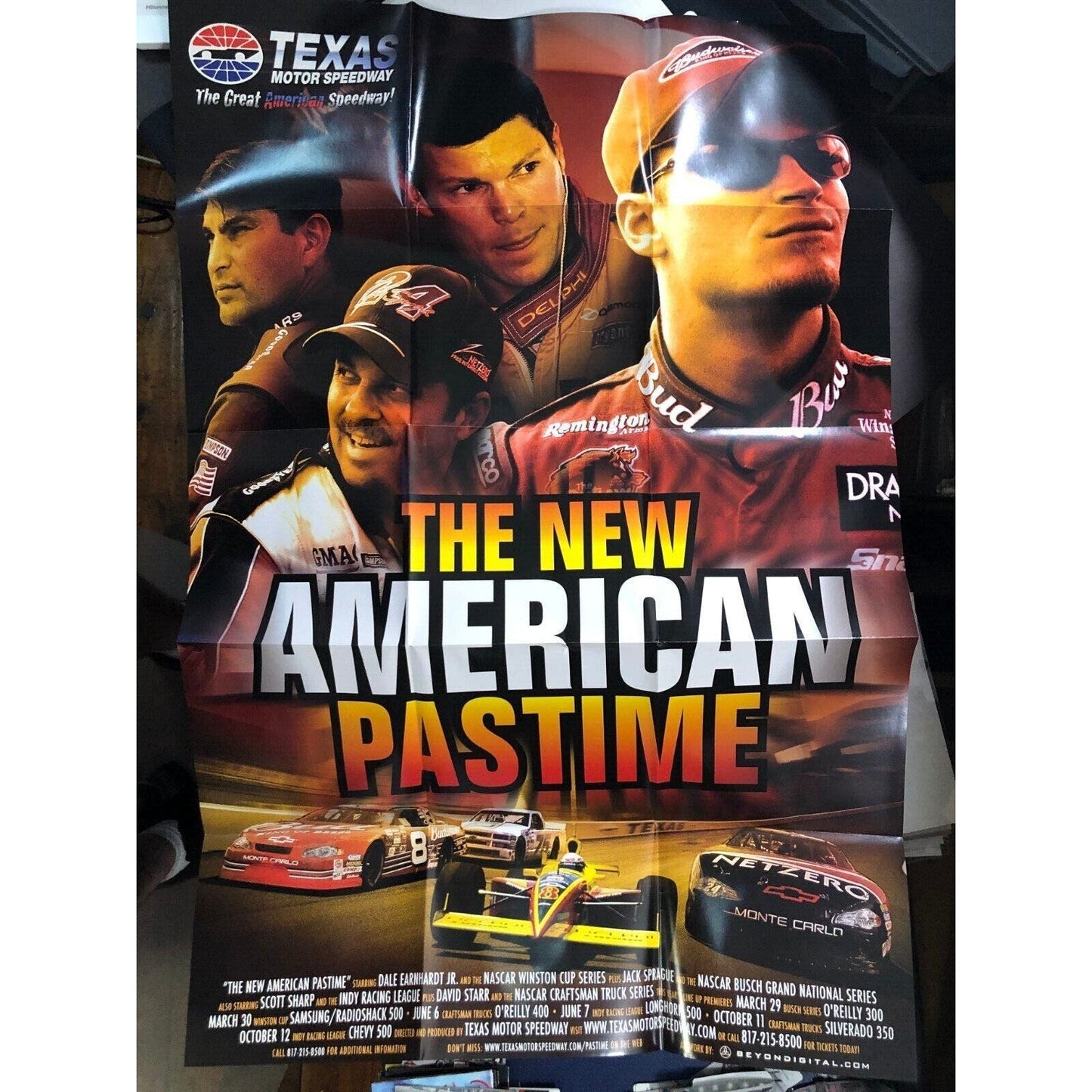 2003 Texas Motor Speedway Large Fold-Out Poster / Ticket Offer Mailer - VGC