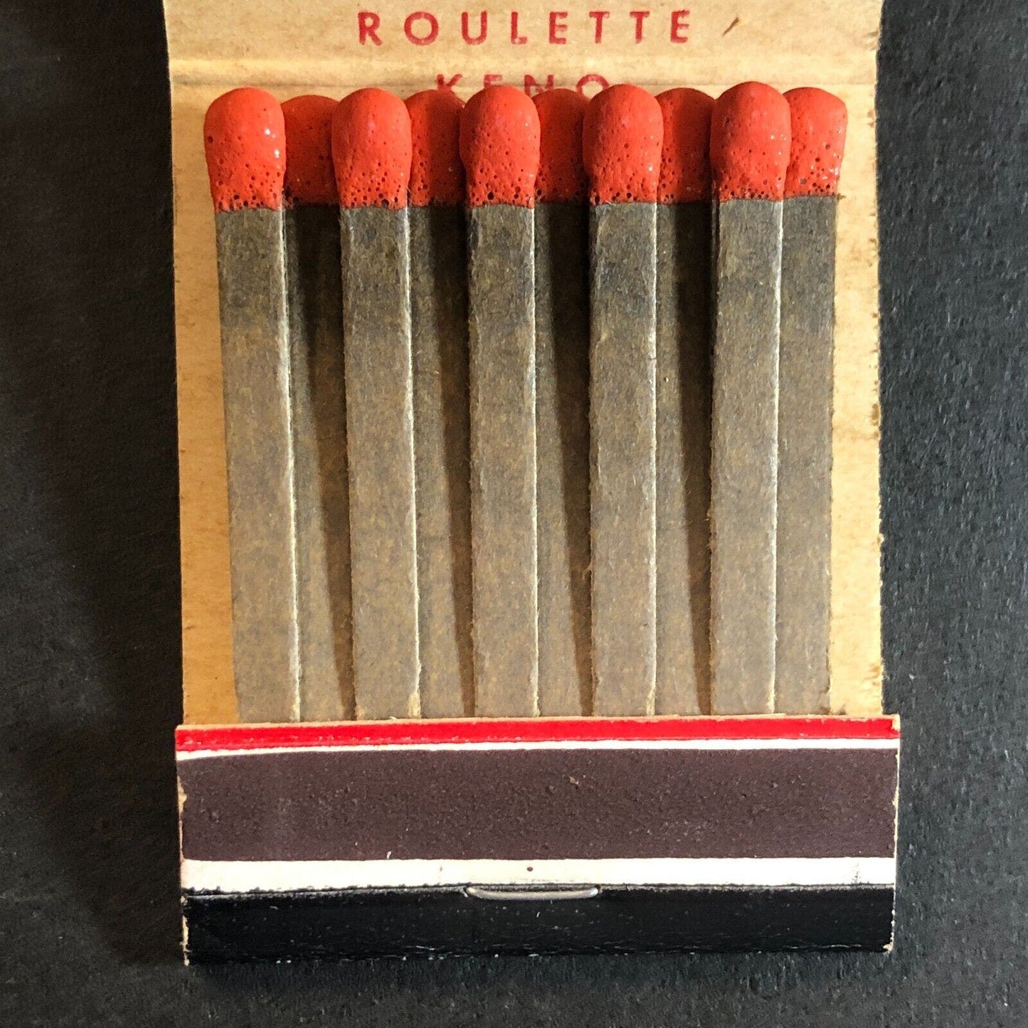 Joe W. Brown's Horseshoe Club Las Vegas Casino Binion's Full Matchbook c1953-64