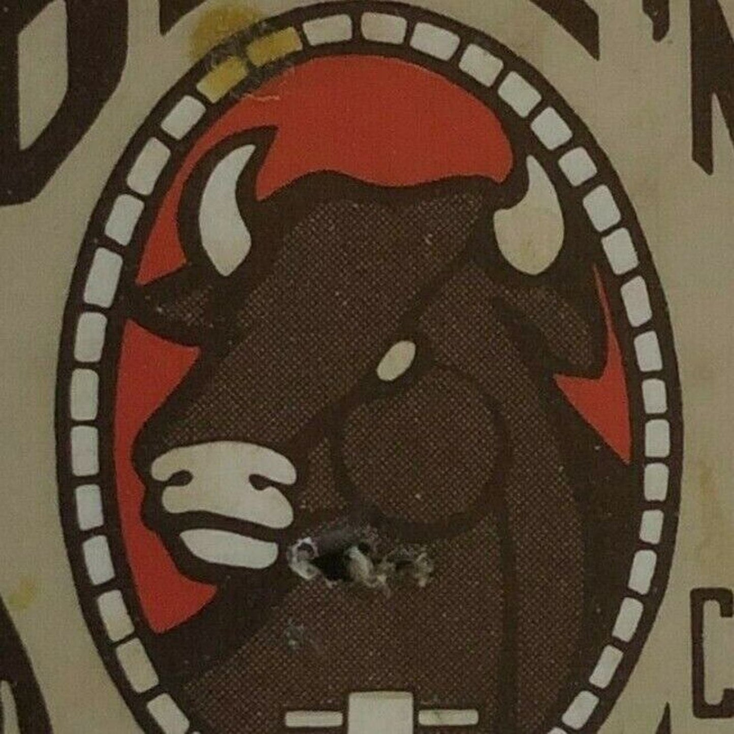 c1970's-80's Wooden Matchbox Matchbook "Beef N' Barrel Restaurant" Houston, TX