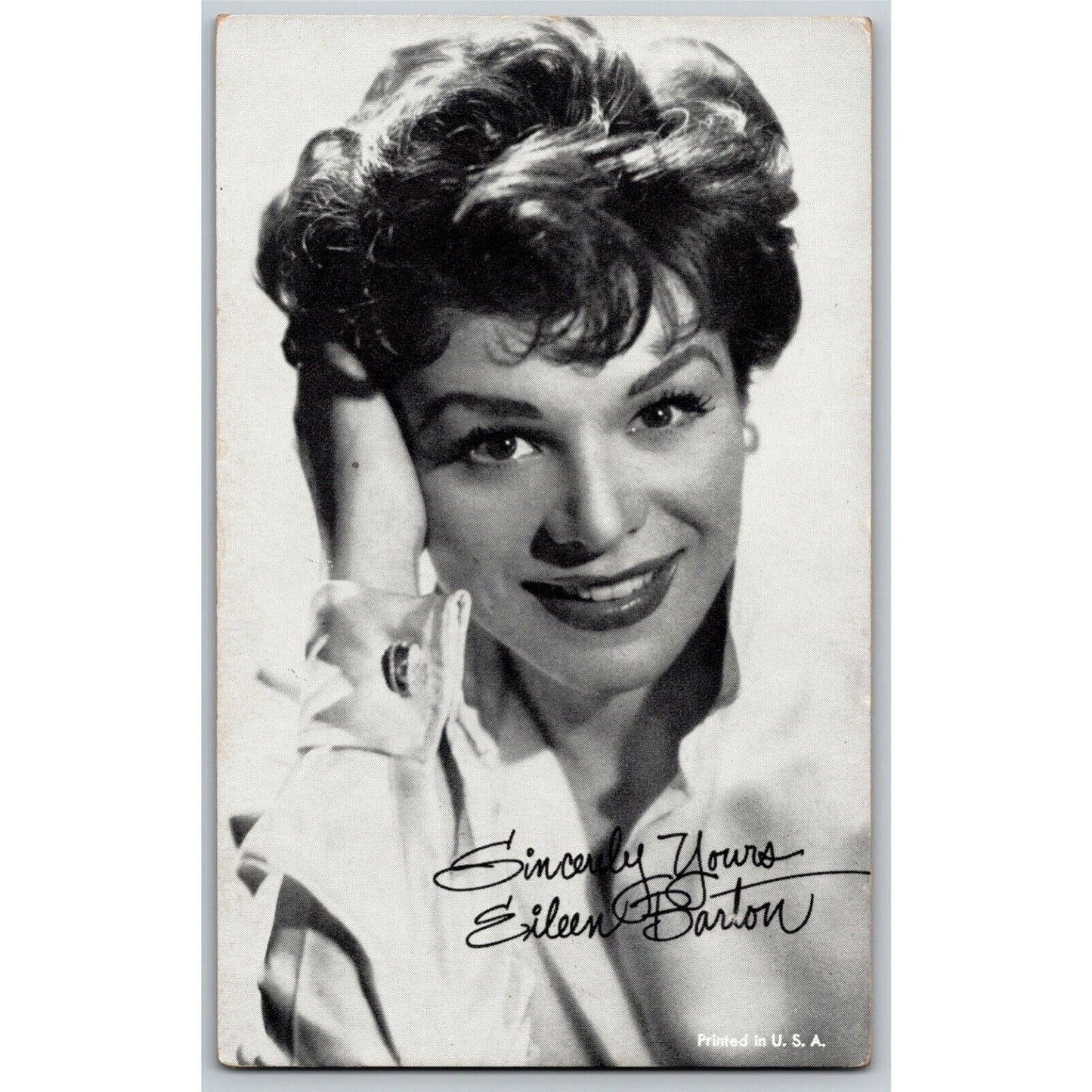 Eileen Barton Leading Lady Movie Star Arcade Card - Ken Prag Coll. EXC