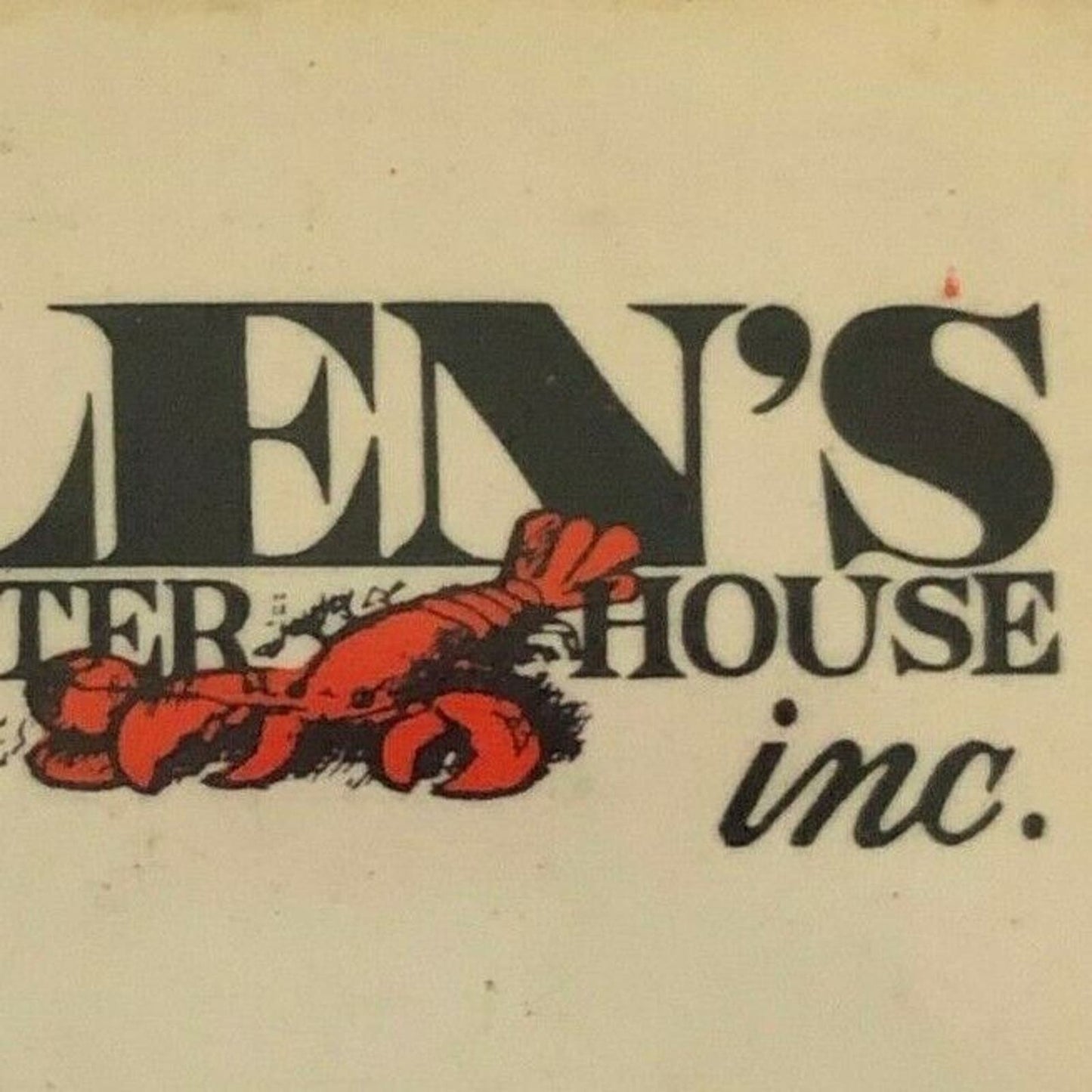 c1980's Wooden Matchboxes / Matchbooks "Allen's Clam & Lobster House" Westport
