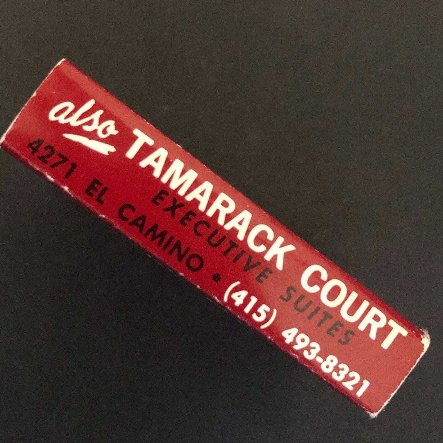 c1970's-80's Vintage Wooden Matchbox Matchbook "Dinah's Shack" Palo Alto, CA