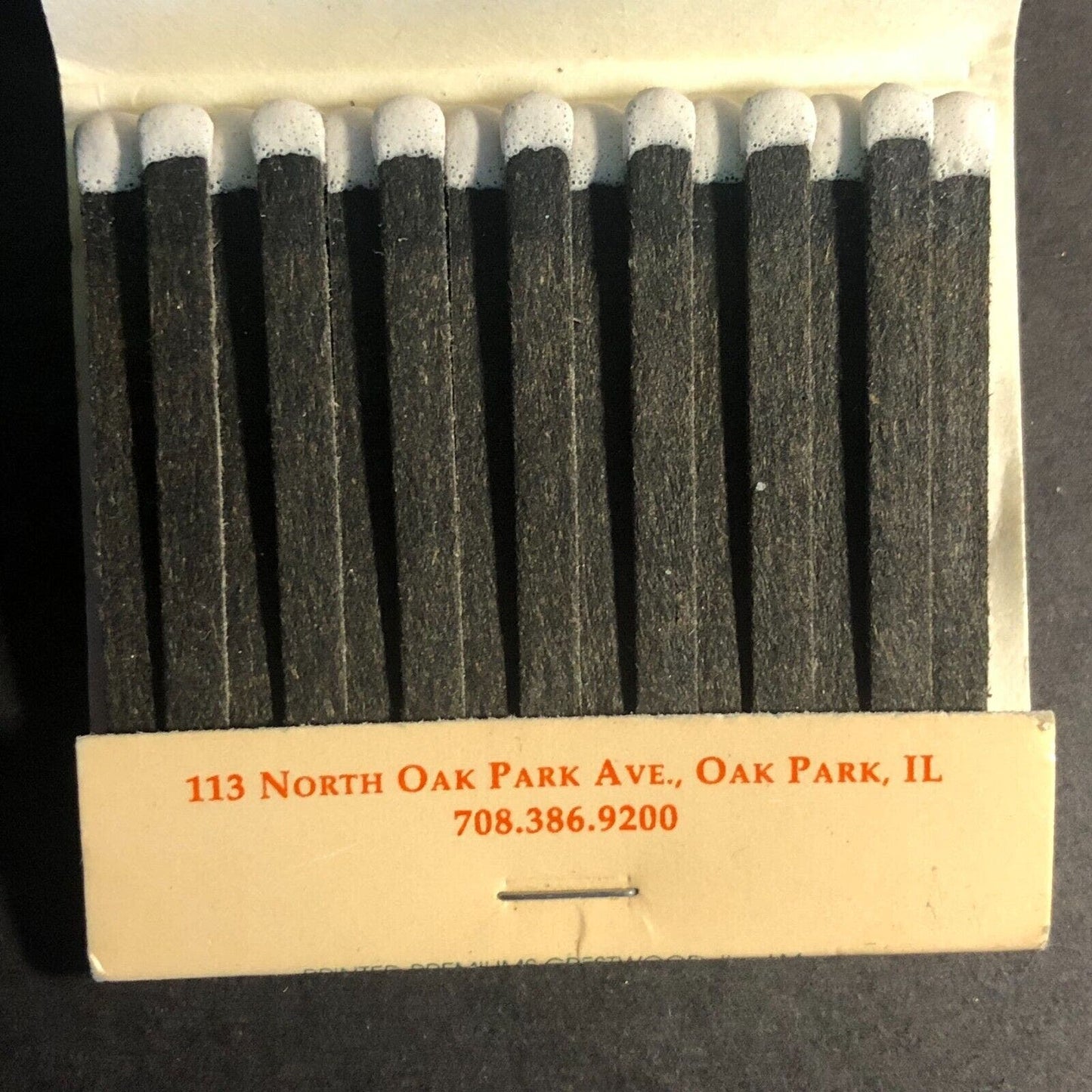 Geppetto's Restaurant Oak Park, IL Full Matchbook c1975-85 VGC Scarce
