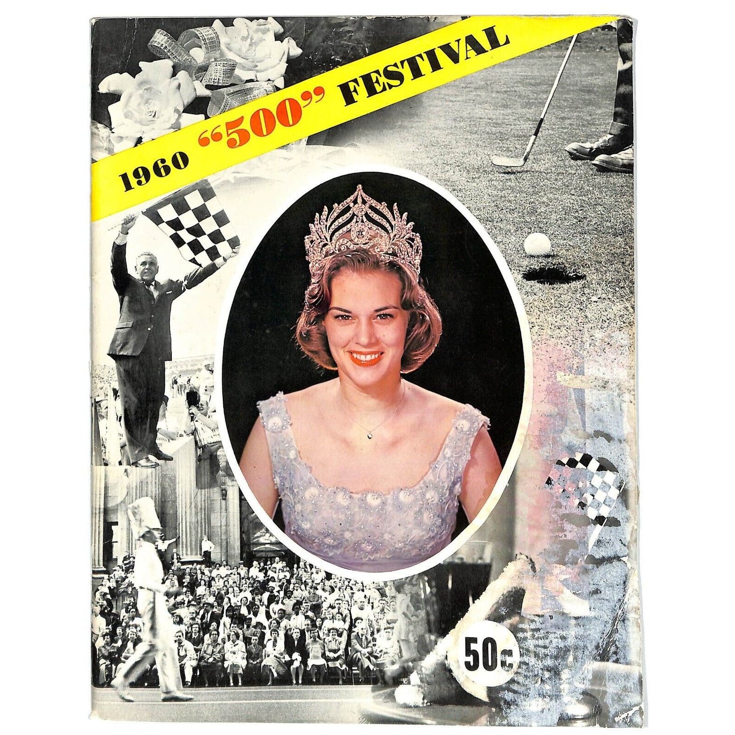 1960 "500" Festival Program +100pp - INDY 500 - Many Local Ads