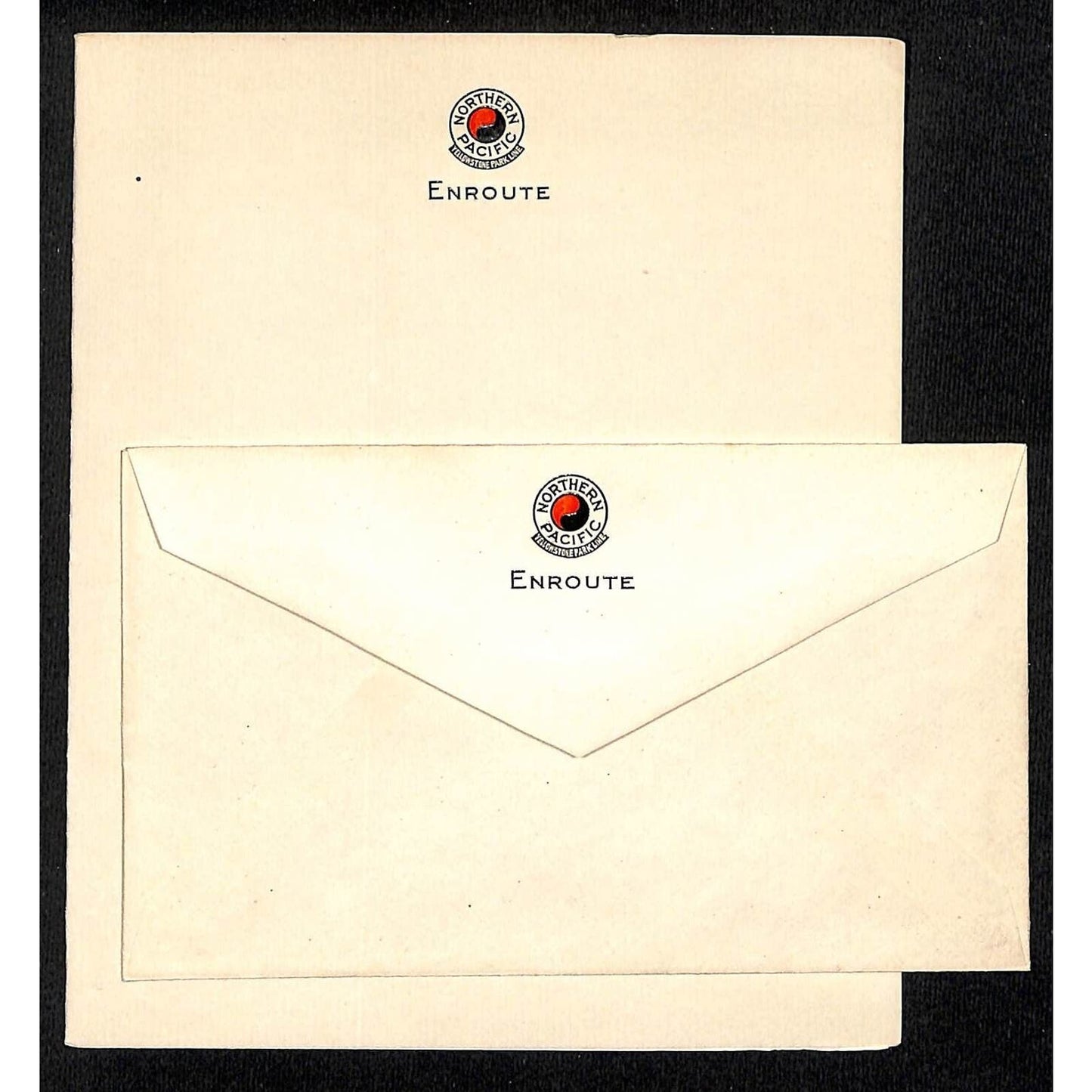 Northern Pacific Railway Yellowstone Park Line - "Enroute" Stationary Set VGC