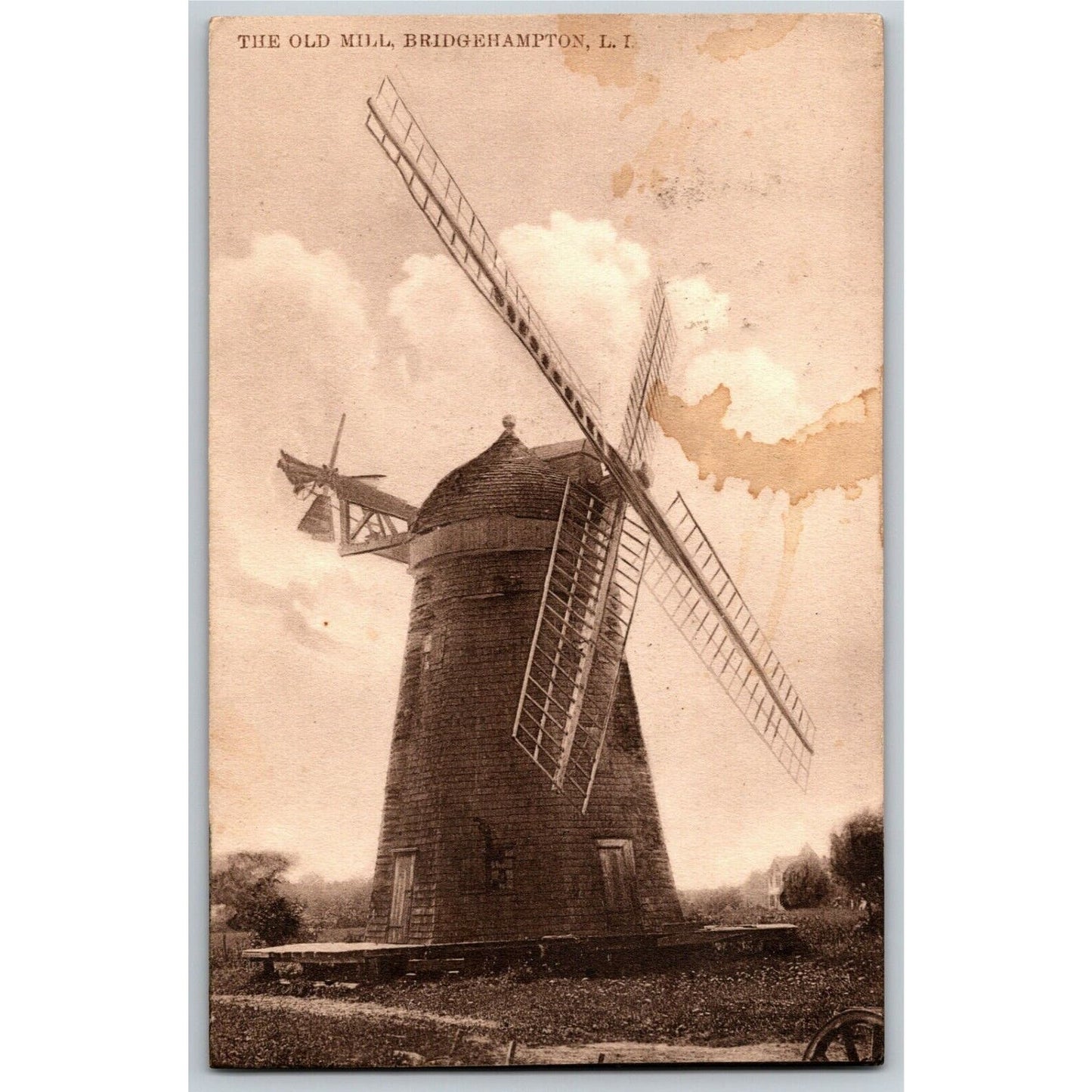 Vintage c1912 PPC Postcard "The Old Mill, Bridgehampton, L.I."