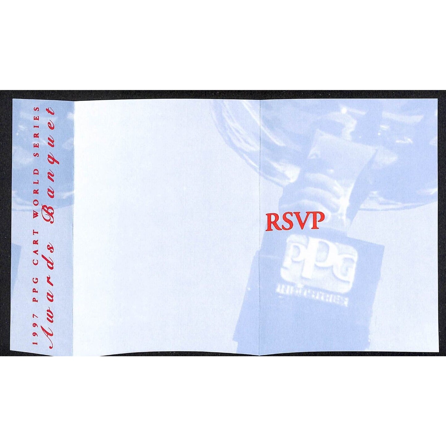1997 PPG Cart World Series Awards Banquet Invitation RSVP - Racing - Scarce