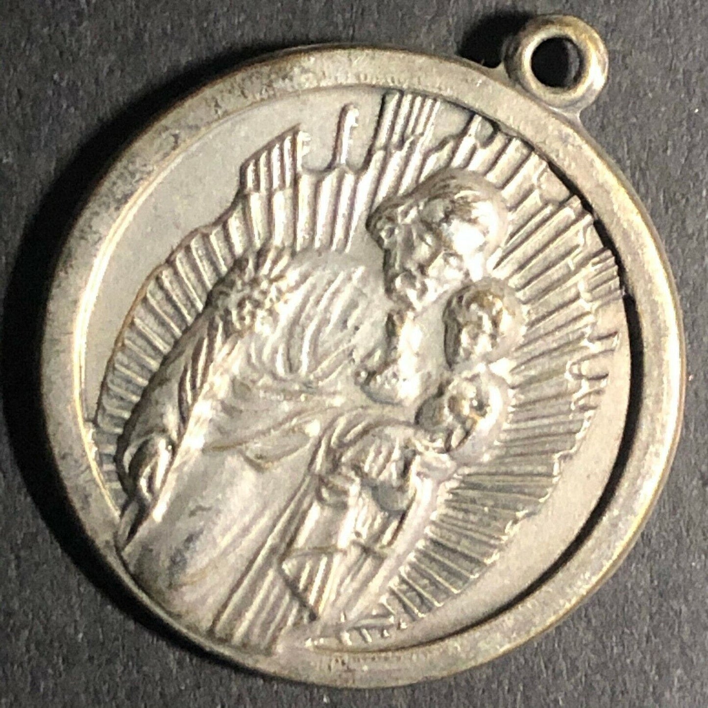 22.6mm Double-Sided Religious / Prayer Angels Medal Pendant Token - Fauver Coll.
