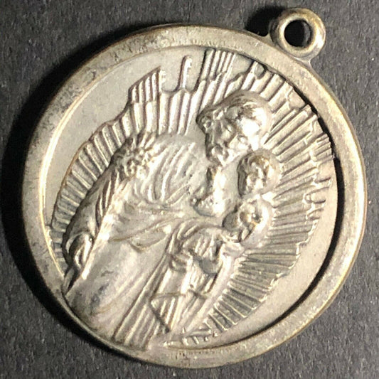 22.6mm Double-Sided Religious / Prayer Angels Medal Pendant Token - Fauver Coll.