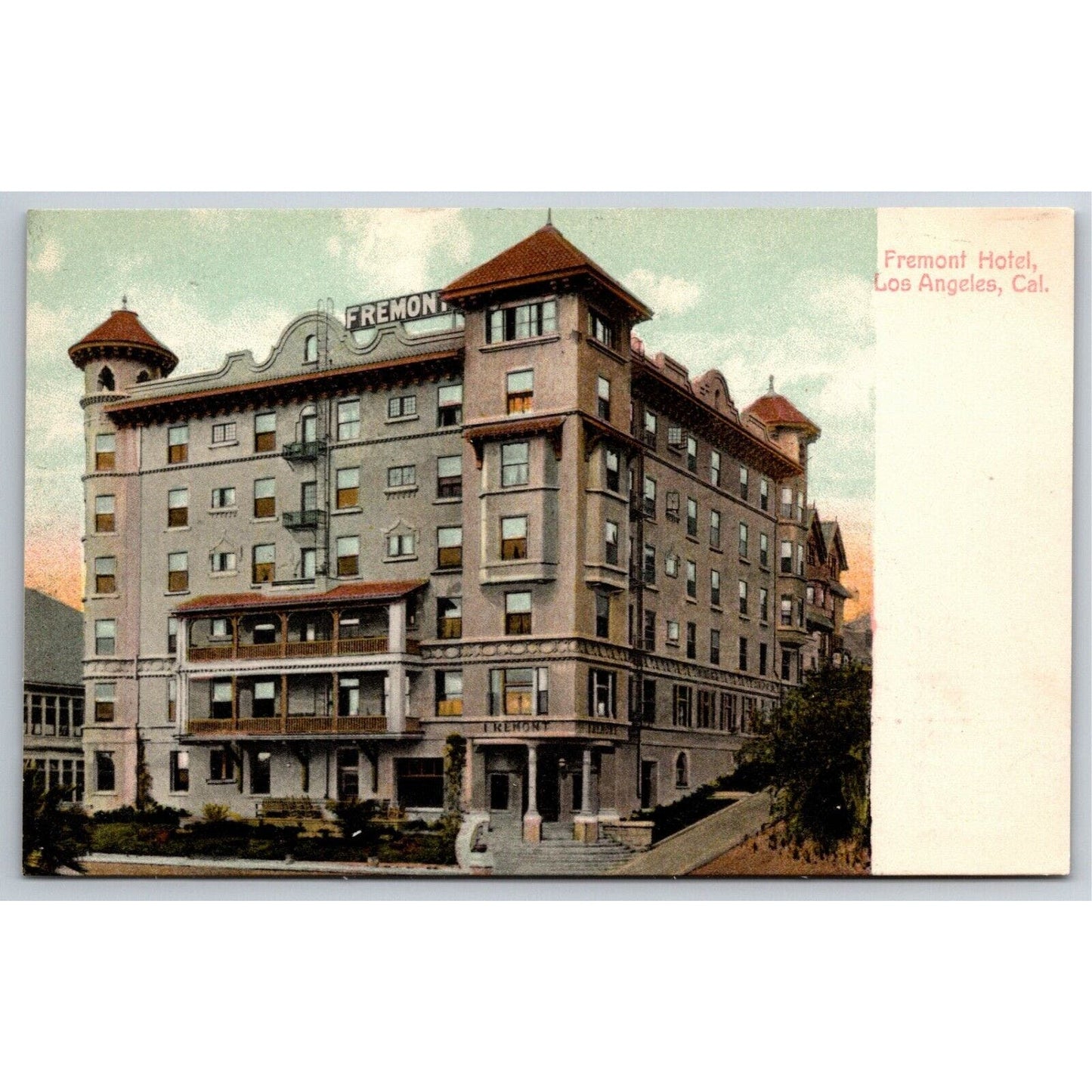 Fremont Hotel Los Angeles Postcard - NP c1910-15 VGC