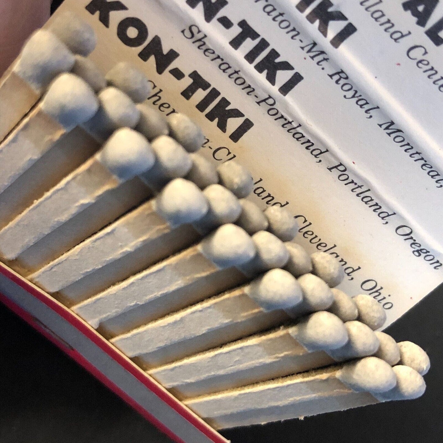 Kon Tiki Ports Dallas Vintage Full Matchbook c1960's-73 VGC