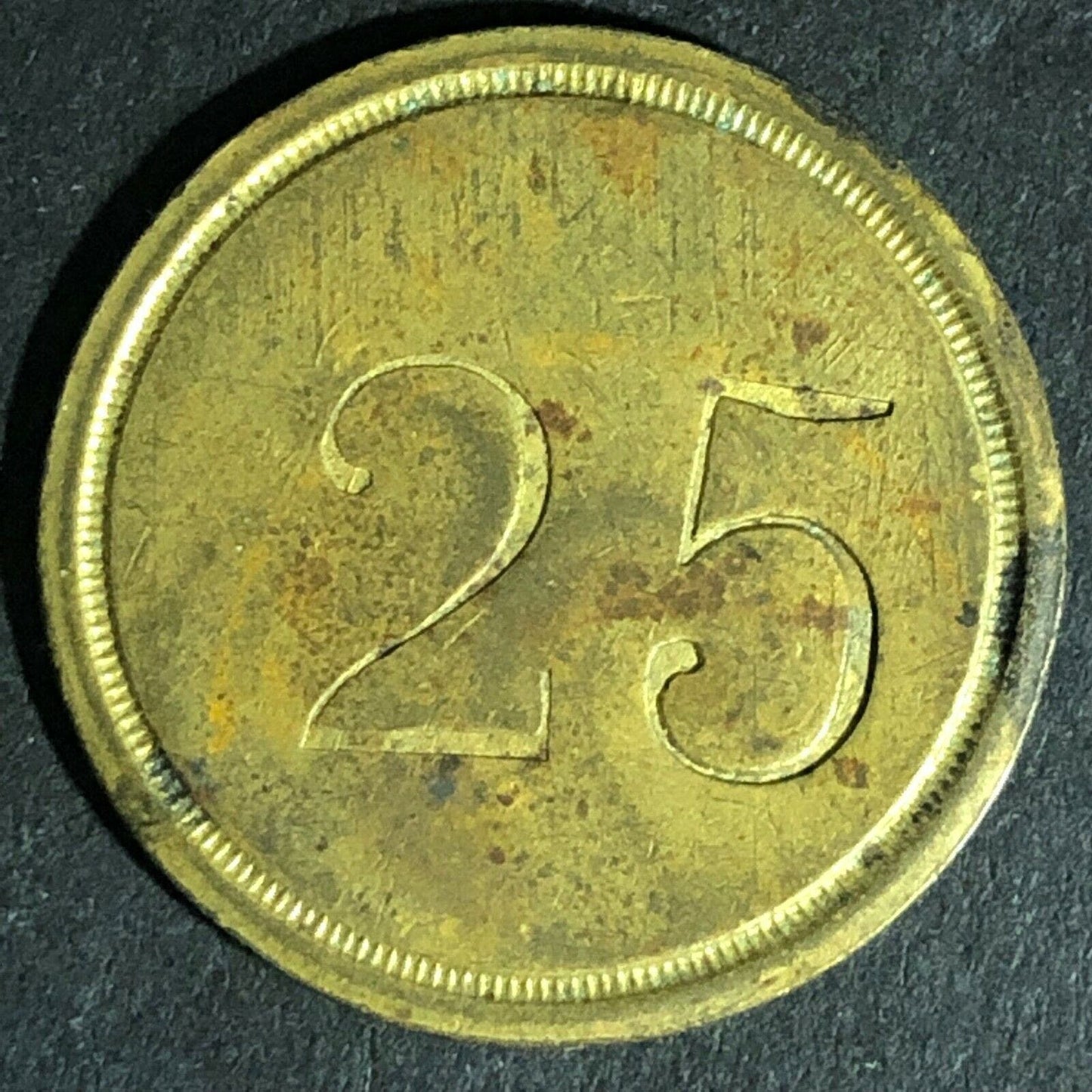 John Seifert Brass "25" Token 24.6mm