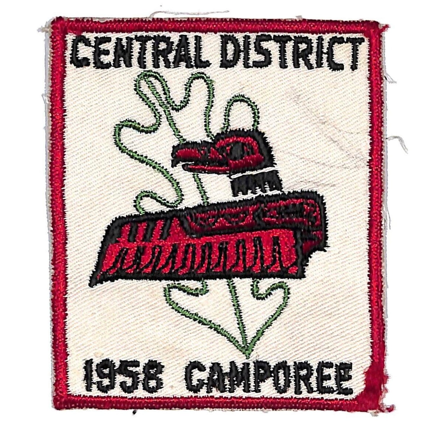 BSA Patch Piankeshaw Council Central District Camporee 1958 VGC Scarce