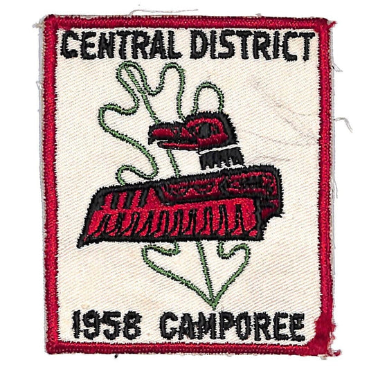 BSA Patch Piankeshaw Council Central District Camporee 1958 VGC Scarce