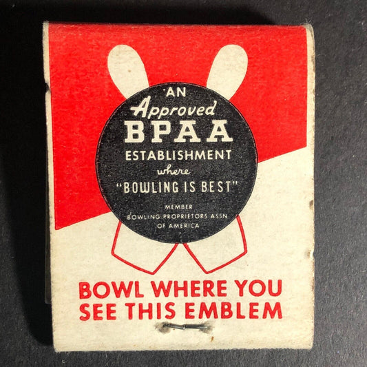 BPAA "Bowling Is Best" Proprietors Assn. Woman c1950's VGC Full 20-Strike