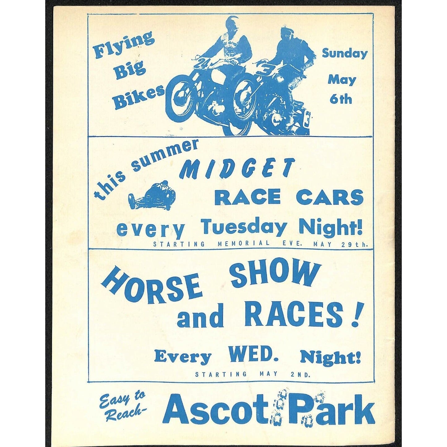 Scarce Apr 7 1962 CRA Big Car Racing Program Ascot Pacific Coast Championship