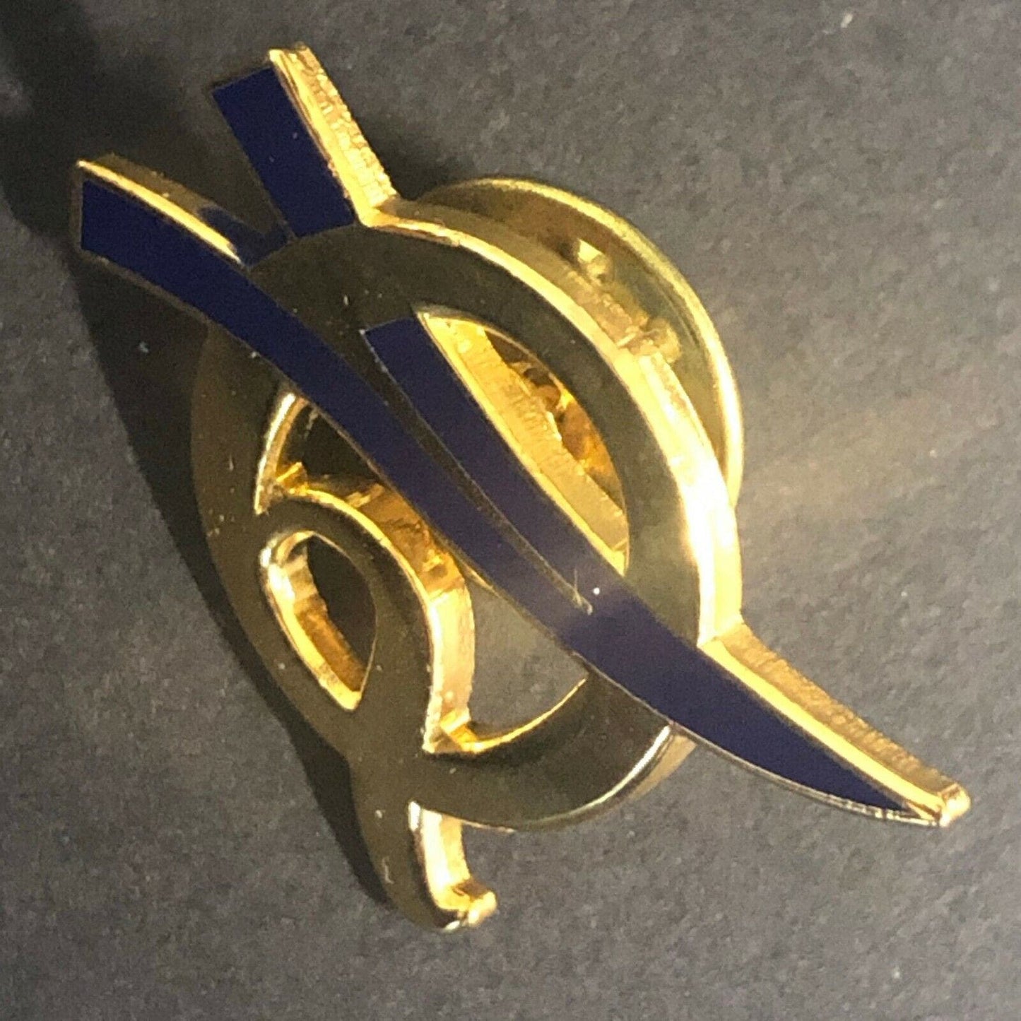 Official NASA "Q" (Quality Exam) Enamel & Polished Brass Lapel Pin