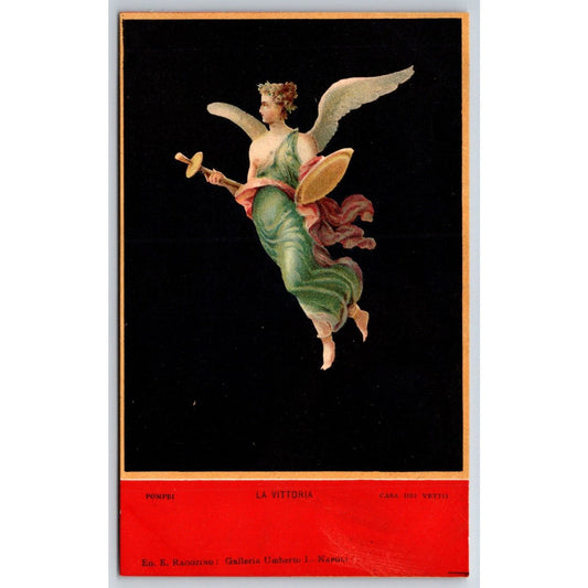 Italian Postcard Pompeii Casa Dei Vettii "Victory" La Vittoria c1901-1907 NP VGC