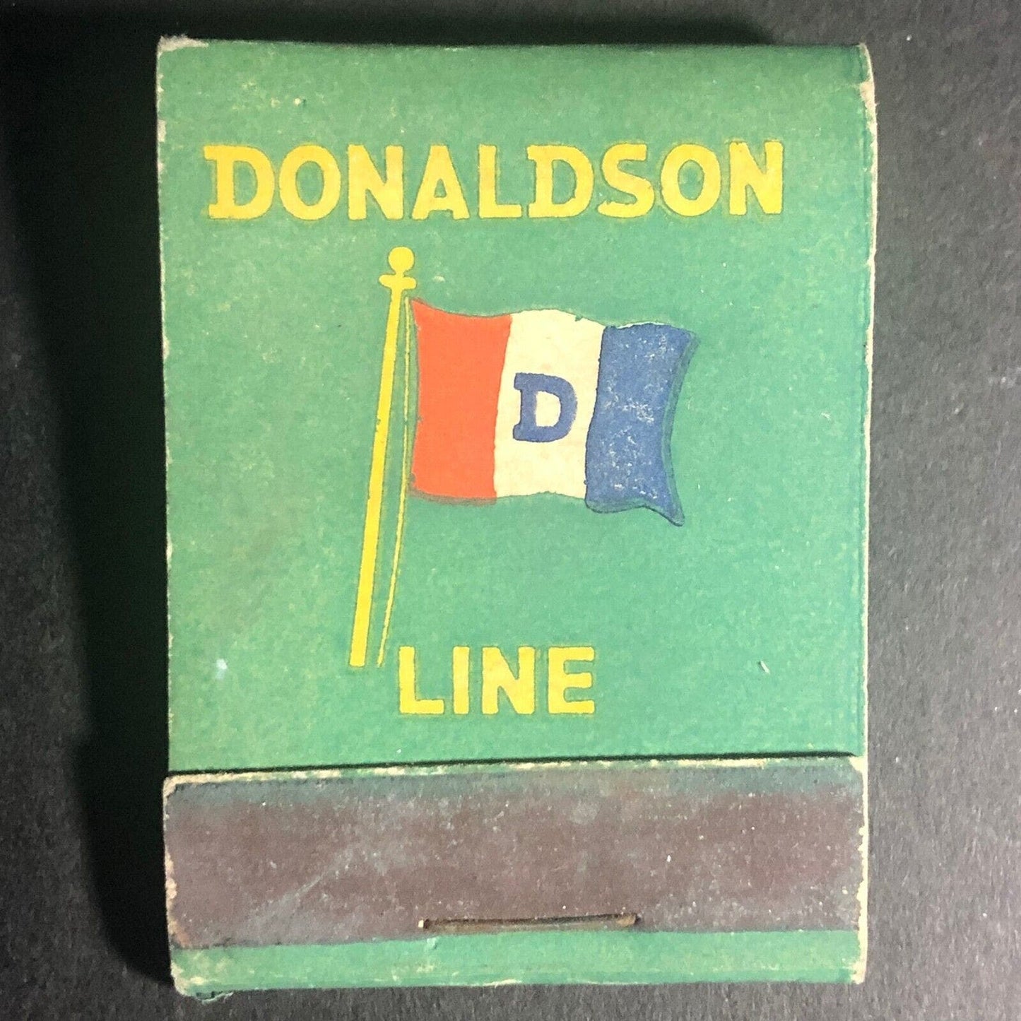 Donaldson Line Steamship c1934 Full 20-Strike Matchbook VGC Very Scarce