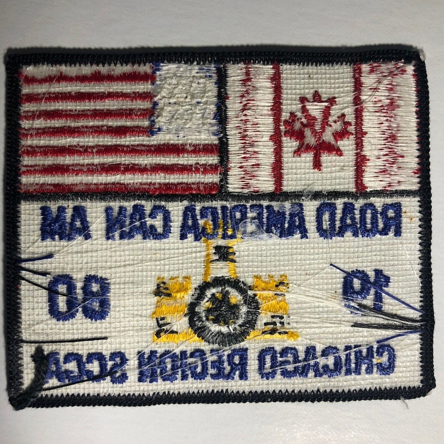 1980 Chicago Region Road America Can Am S.C.C.A. - Vintage Embr. Patch Scarce
