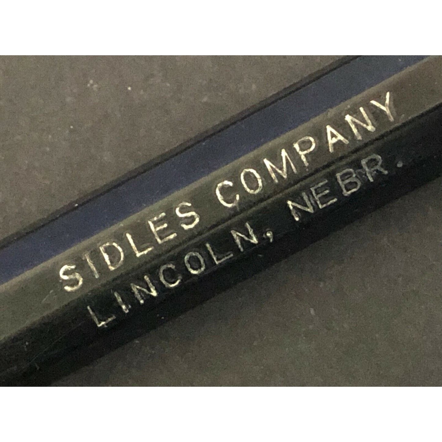 c1940's-50's Sidles Co. Mechanical Pencil Lincoln, NE Kendall Motor Oil Can Top