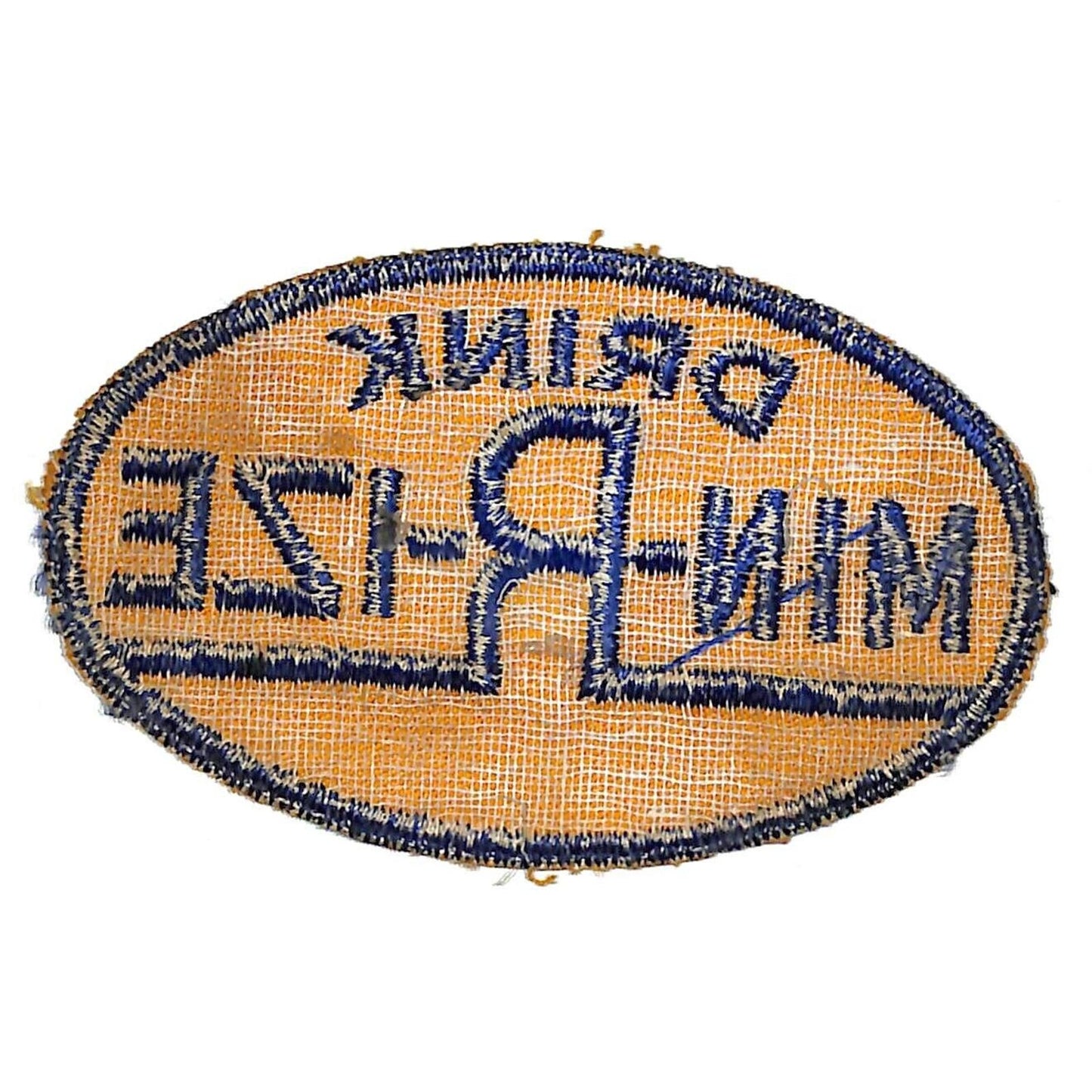Drink Min-R-ize Embroidered Soda Patch c1940's-50's VGC Scarce