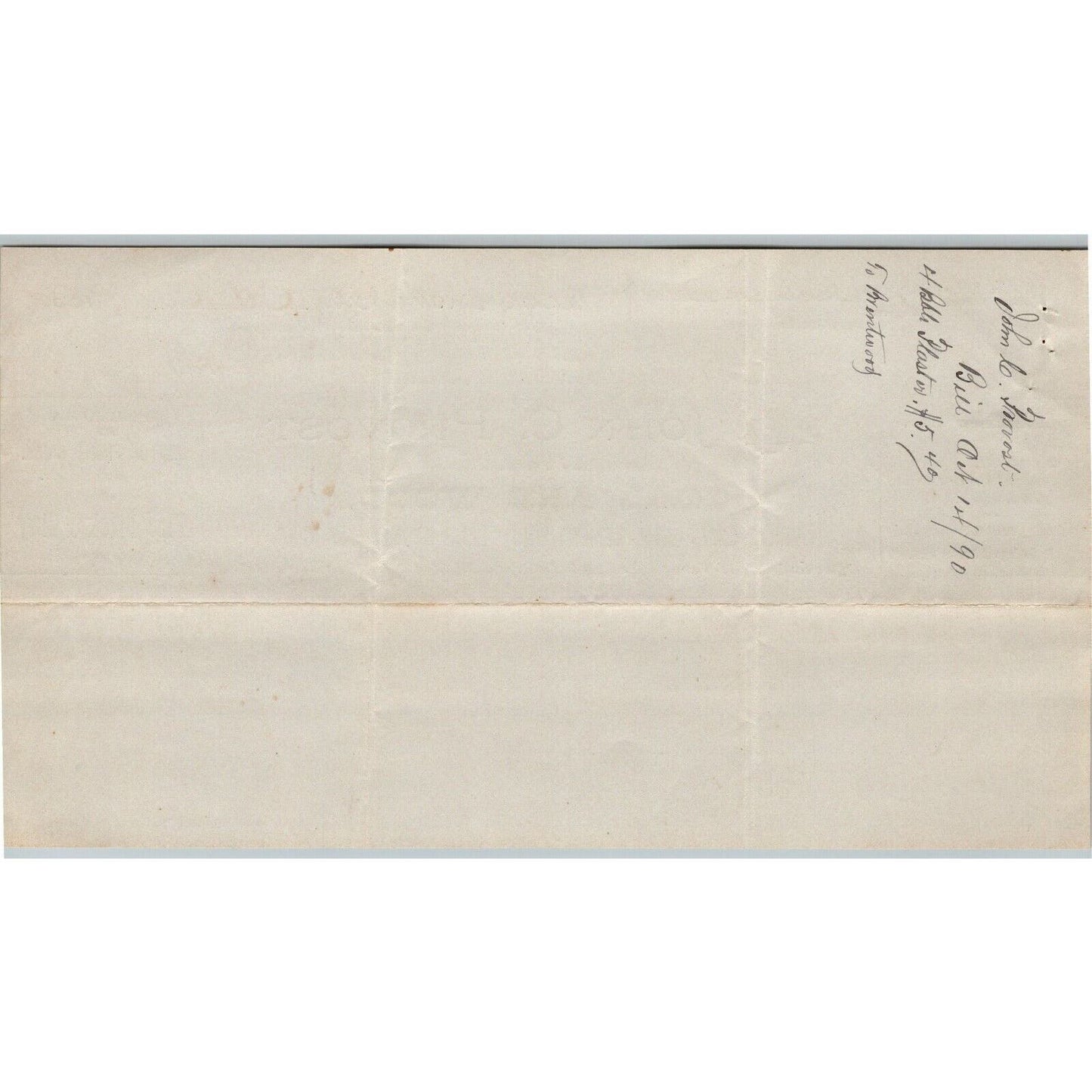 Long Island City, NY c1890 Letterhead John C. Provost Coal and Wood Blue Stone