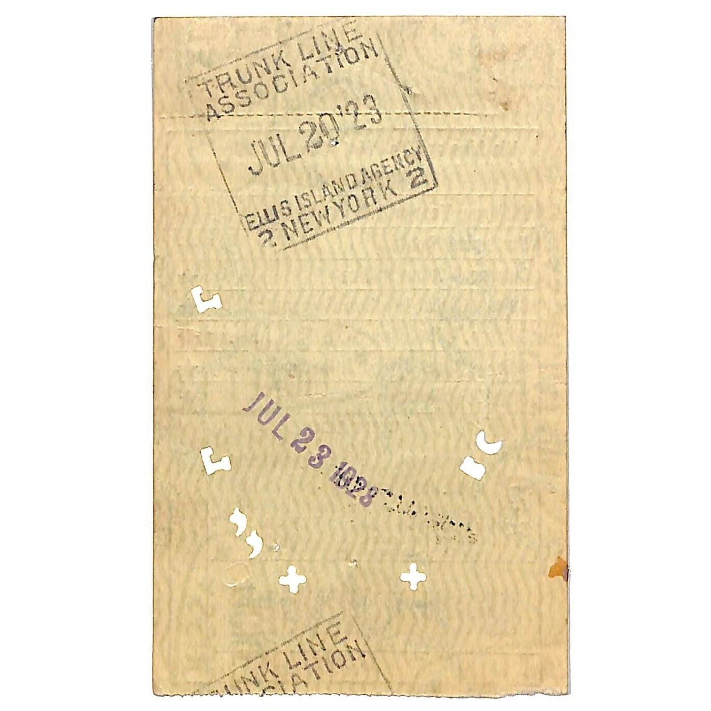 Delaware Lackawanna & Western Railroad Ticket / Chicago 1923 #7048 Steamship