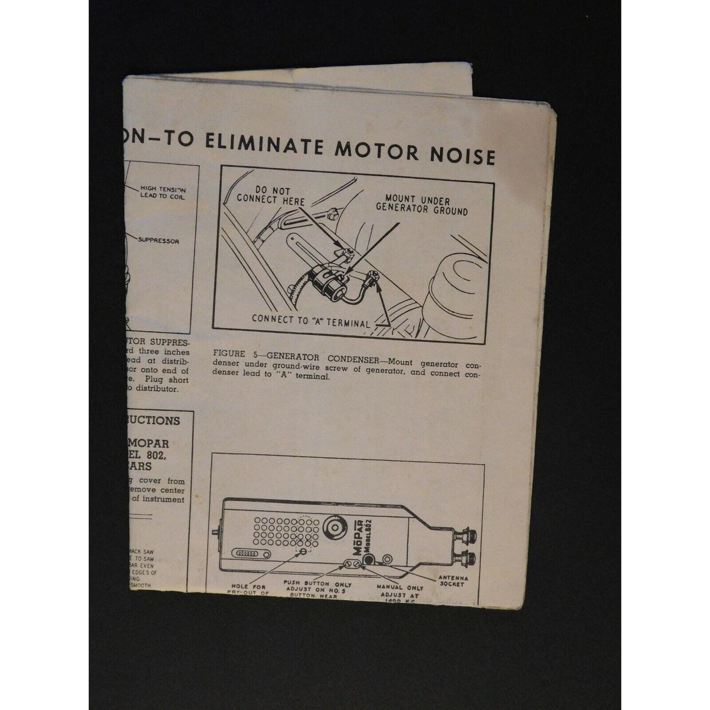1947 Plymouth 48pg "The Inside Story" Booklet w/cover & Mopar Radio Man