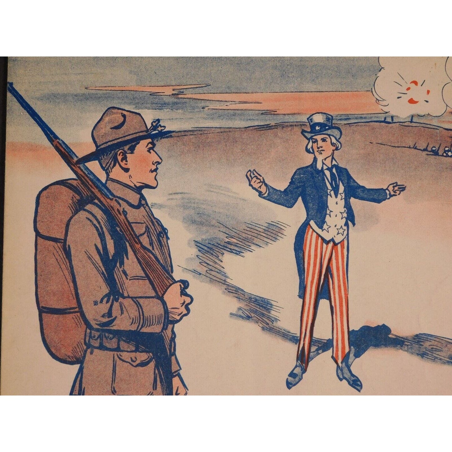 WWI Sheet Music - "Hooray For Uncle Sam" Della Williams Paine