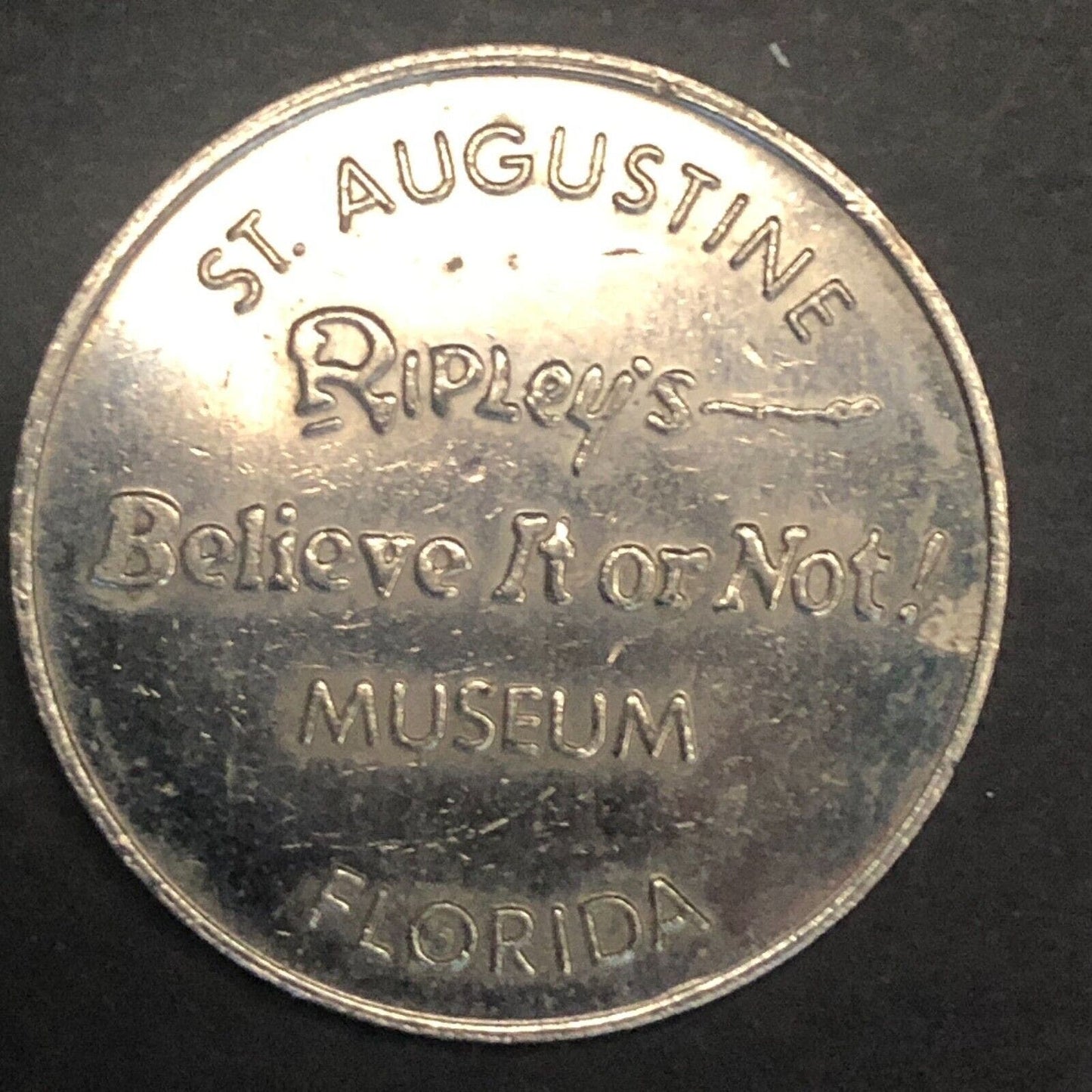 Ripley's Believe It or Not! St. Augustine Florida Good Luck Token c1950's 28mm