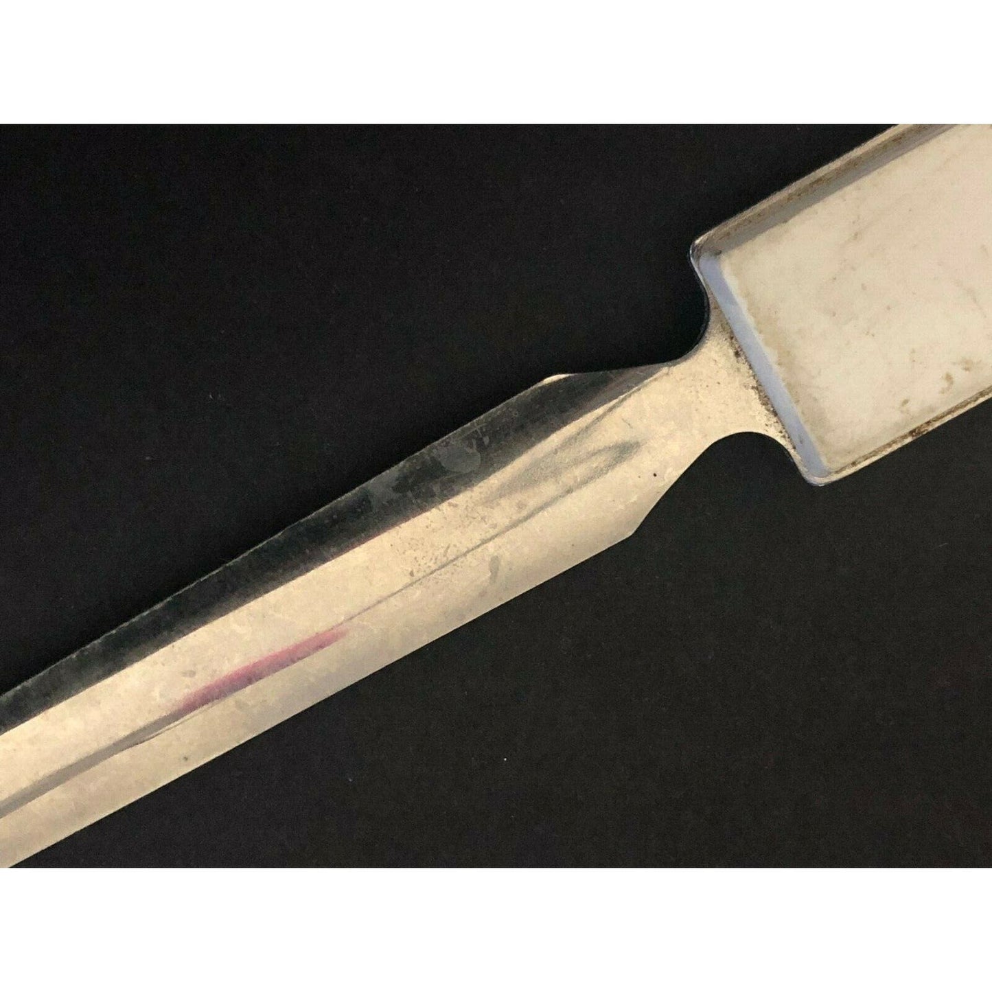 c1970's-80's Vintage 7" Mercantile Bank Metal Plastic Advertising Letter Opener