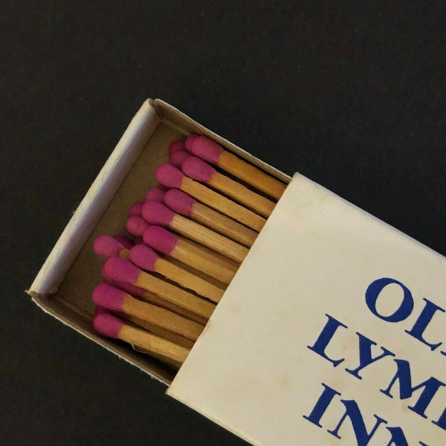c1960's-70's Wooden Matchboxes / Matchbooks - Old Lyme Inn CONN. 06371