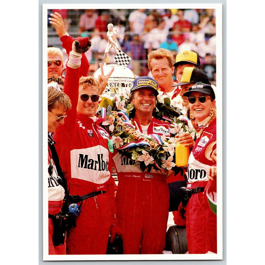 c1993 Indy 500 - Emerson Fittipaldi Victory Lane NOS 4" x 5 3/4" Postcard