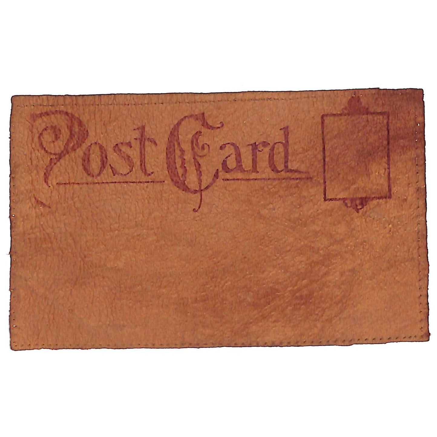 Vintage Leather Postcard - "Helen"